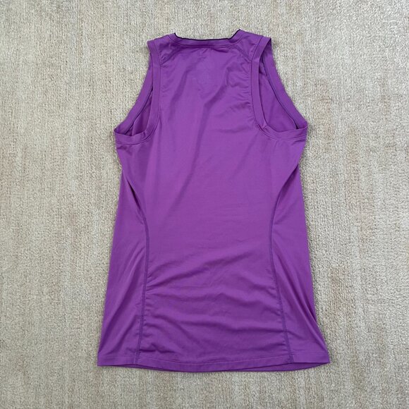 Nike Pro Combat Dri Fit V Neck Tank Top S Purple - Picture 4 of 8
